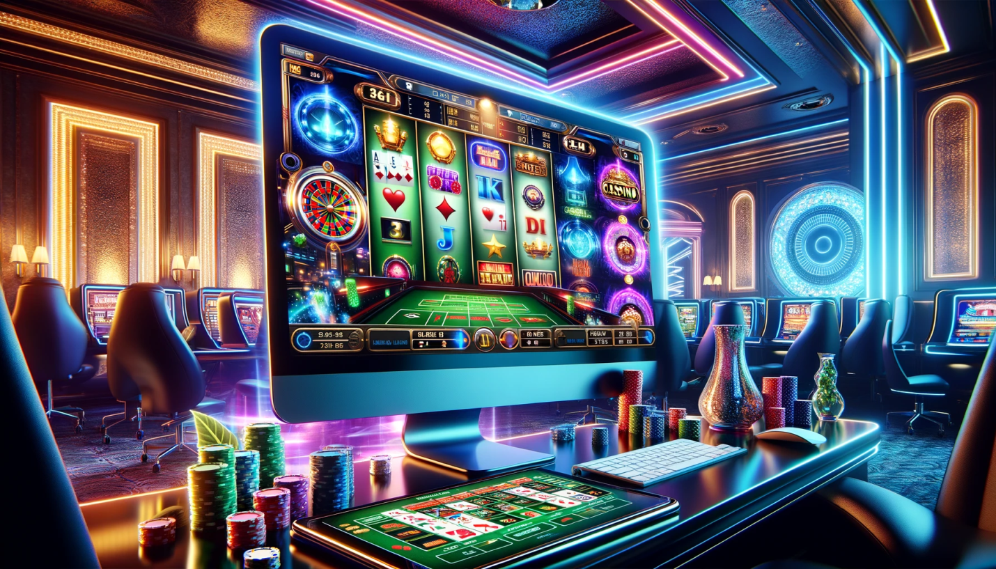 DALL·E 2024-05-23 08.57.31 - A vibrant, real-life style image showcasing a lively online casino environment. The scene should include various online casino games such as slots, po.png